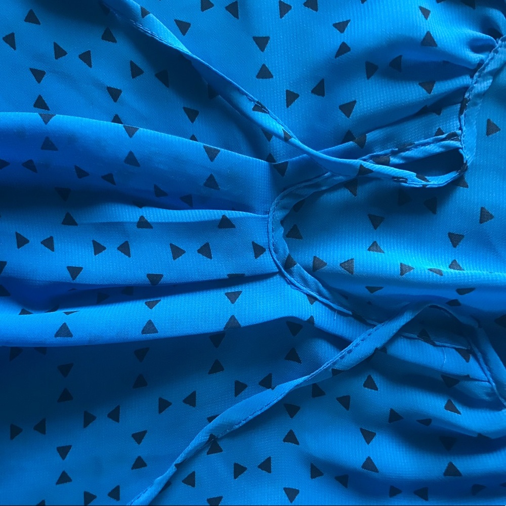 IZ Byer Blue sheer top